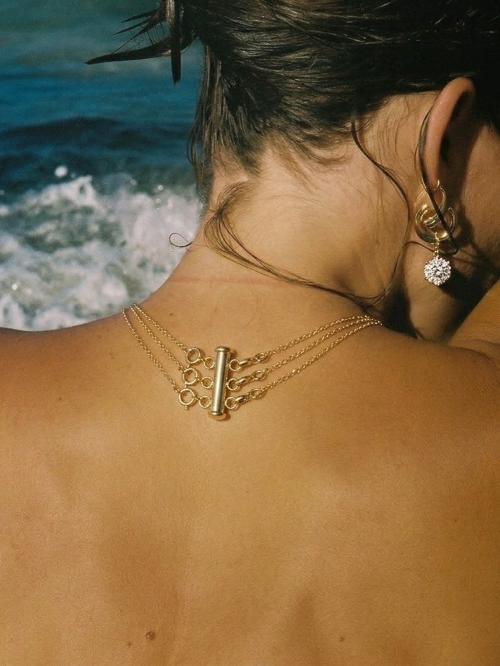 Gold and Silver Multi-Strand Tube Clasps for Women Accessories